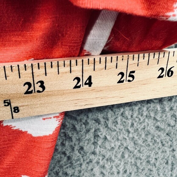 Chicos Womens Top 3 Extra Large Peach White‎ Pullover Short Sleeve Shirt Stretch - Picture 6 of 8